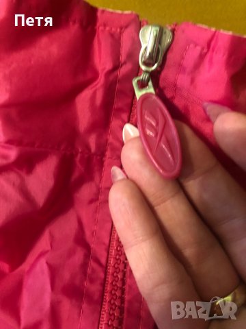 Reebok Розово тънко яке за момиче, снимка 3 - Детски якета и елеци - 37620180