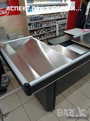 Касов модул 2,10m (нов) с вграден баркод скенер + везна + сейф за банкноти, снимка 5 - Стелажи и щандове - 52169126