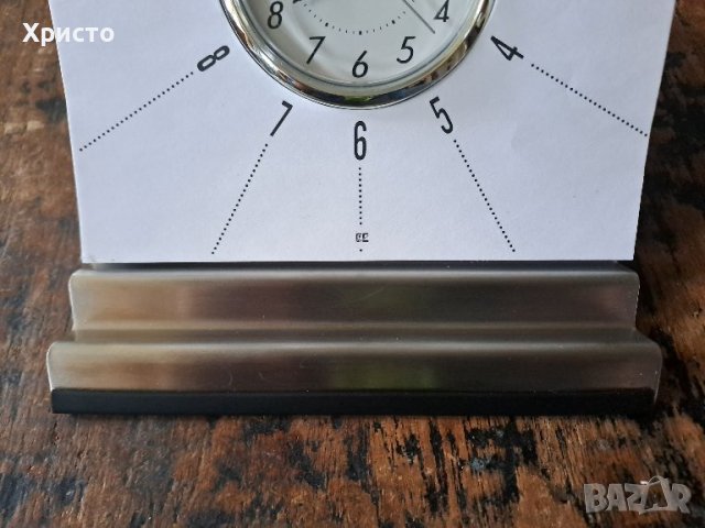 часовник настолен, аналогов, кварцов, мемо, уникален, неръждаем масивен метал, снимка 3 - Други - 38894632