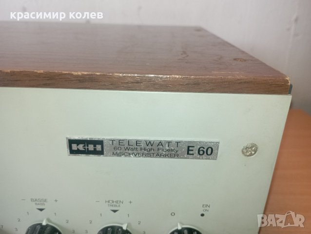 винтидж миксер усилвател "Klein&Hummel Telewatt E60", снимка 5 - Ресийвъри, усилватели, смесителни пултове - 40339135