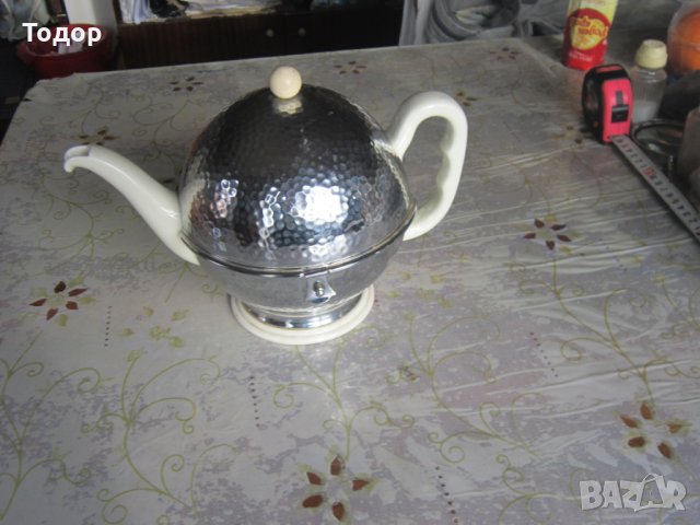 Уникален порцеланов чайник кана Арт Деко , снимка 7 - Други - 27561044