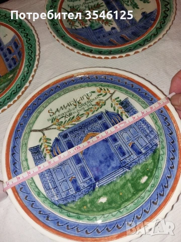 3 сувенирни чинии от Узбекистан , снимка 2 - Антикварни и старинни предмети - 50572616