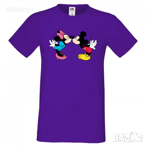 Мъжка тениска Mickey & Minnie 8 Подарък,Изненада,Рожден ден, снимка 8 - Тениски - 36575604