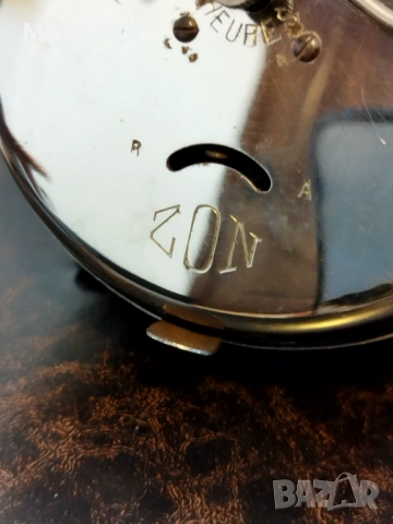 Стар френски будилник, настолен часовник, снимка 5 - Антикварни и старинни предмети - 53254177