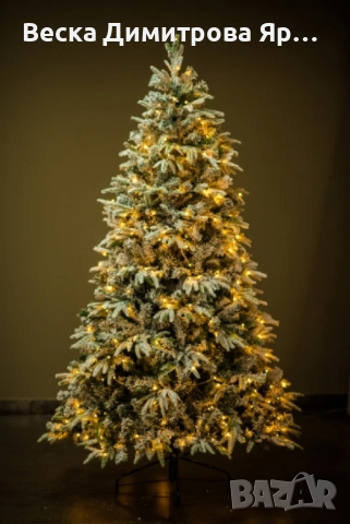 Коледна елха с вградени лампички по връхчетата, снимка 4 - Декорация за дома - 52214068