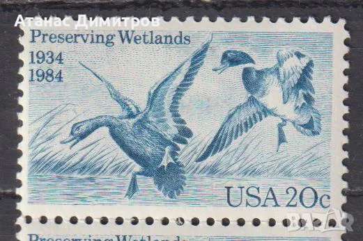 Чиста марка Фауна Птици Патици 1984 от САЩ, снимка 1
