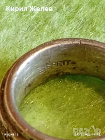 Модерен сребърен пръстен ESPRIT  майсторска ръчна изработка 30341, снимка 9 - Пръстени - 52925252