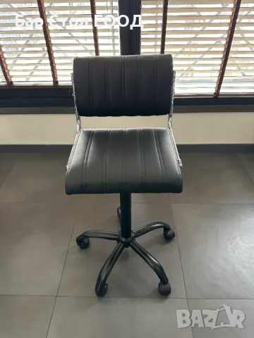 Висок стол на колелца City с 24м гаранция и безплатна доставка до офис, снимка 5 - Столове - 49942671