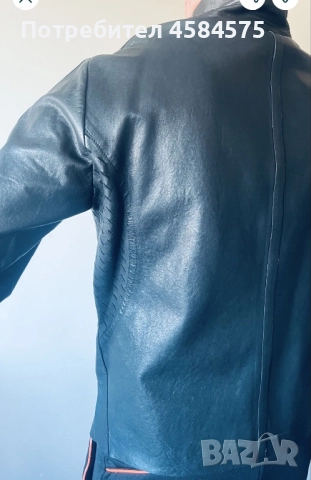 Мъжко кожено яке Emporio Armani , снимка 7 - Якета - 51597419