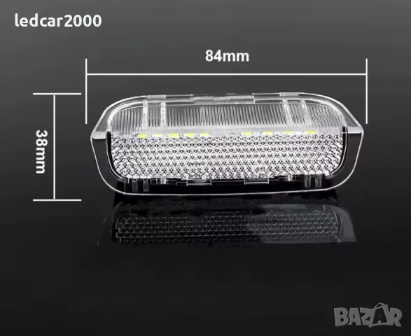 Лед Плафони за врати Volkswagen Porsche Skoda, снимка 5 - Аксесоари и консумативи - 50296931