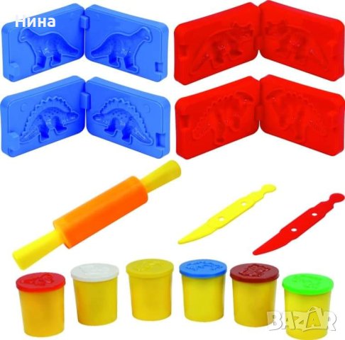 Креативен комплект с динозаври 🦖, снимка 5 - Пластелини, моделини и пясъци - 43627662