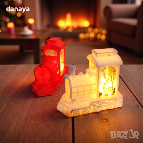 6225 Светеща коледна украса Влакче, снимка 4 - Декорация за дома - 52392157