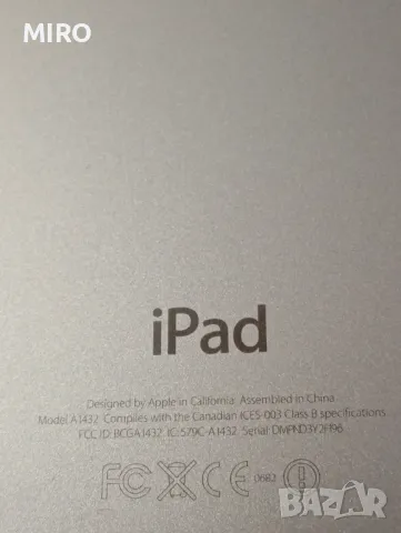 iPad  модел -1432 за части, снимка 4 - Таблети - 48501726