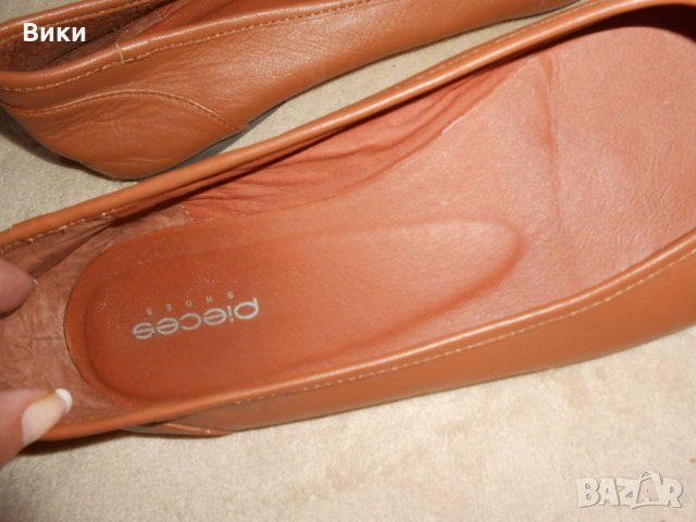 Кожени ниски обувки / балеринки Pieces, снимка 5 - Дамски ежедневни обувки - 26311768