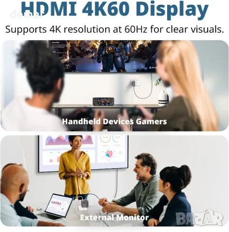 Преносимо зарядно и докинг AVerMedia за Nintendo Switch, Steam Deck, снимка 4 - Аксесоари - 49062291