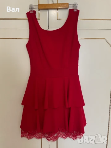 Дамска рокля в червено, снимка 1