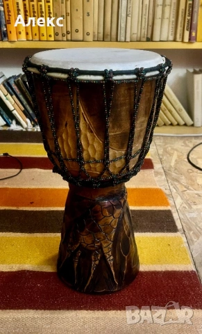 Тарамбука Джембе  Дървена Индонезия, снимка 5 - Ударни инструменти - 53443349