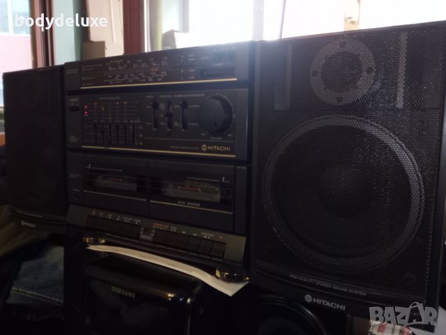 Hitachi MS-W560E радио-касетофон, снимка 3 - Радиокасетофони, транзистори - 32458005
