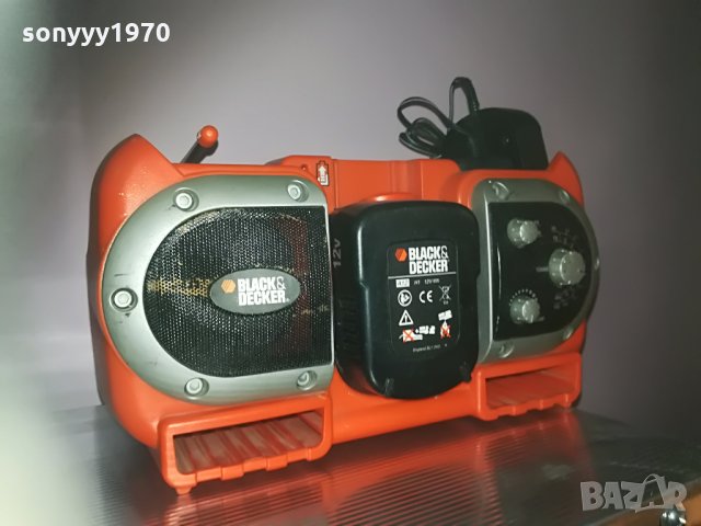 black & decker profi radio & battery+charger 2905211637, снимка 5 - Ресийвъри, усилватели, смесителни пултове - 33038176