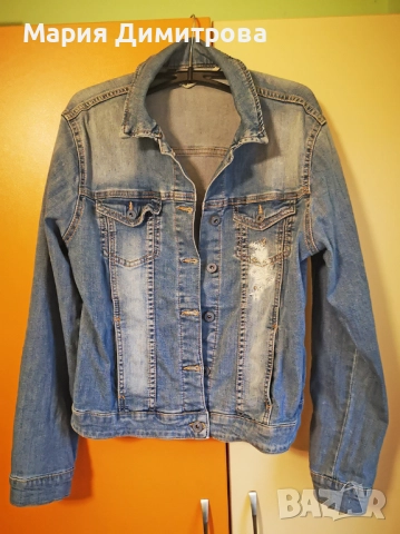 Дамско дънково яке