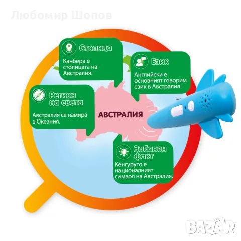 Интерактивна карта на света, снимка 3 - Образователни игри - 50372417