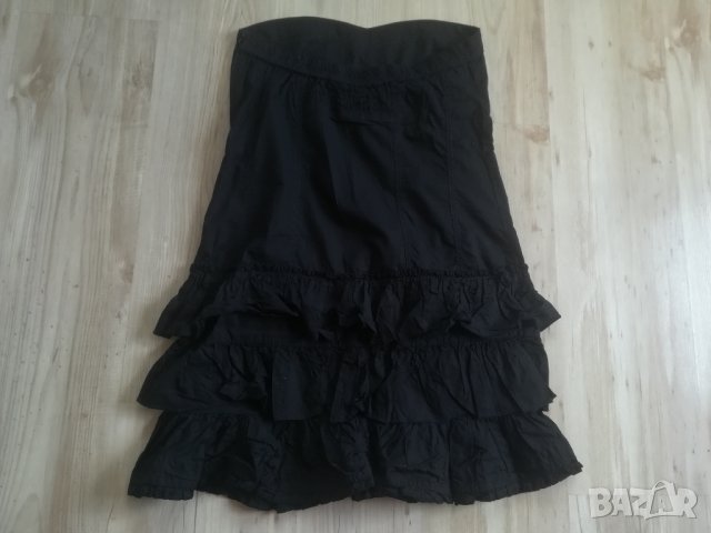 Черна рокля тип бюстие