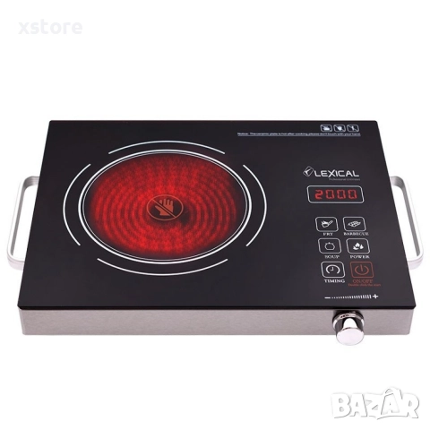 Керамичен котлон Lexical LHP-2705 20 степени на мощност, тъч скрийн, 2000W, снимка 6 - Котлони - 52699758