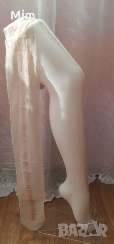 Bonnie Doon 20 den Чорапогащник телесен цвят с златен брокат , снимка 3 - Бельо - 34884302