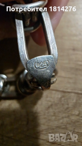 Сребърен ланец с гривна комплект, снимка 2 - Колиета, медальони, синджири - 52965896