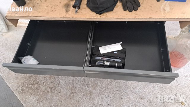 Работна маса с шкаф и чекмеджета VOREL, 1160 х 600 х 840 мм, снимка 5 - Работни маси и бюра - 43024646
