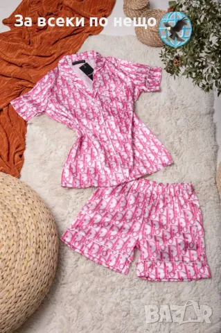 Fendi🔝Christian Dior🔝Versace🔝Louis Vuitton🔝Balenciaga🔝Gucci🔝Дамска Лятна Пижама Код D1913, снимка 3 - Пижами - 49341552