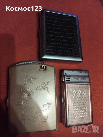 Стари табакери със запалки, снимка 5 - Колекции - 53154604