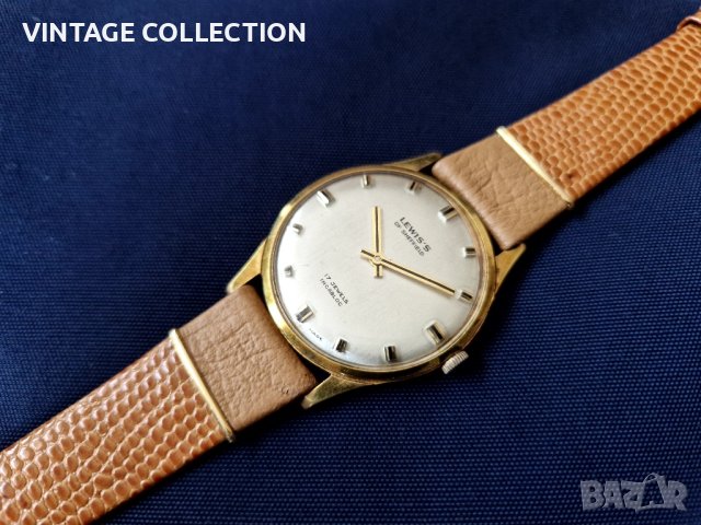 LEWIS'S OF SHEFFIELD Швейцарски Механичен Часовник Рядък, снимка 2 - Мъжки - 43792599