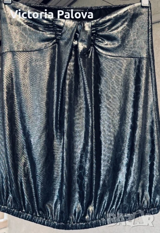 Сребрист дизайнерски топ MADIEN. COLLECTION , снимка 10 - Корсети, бюстиета, топове - 41517417