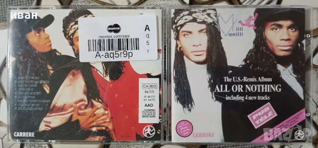 Milli Vanilli – All Or Nothing - The U.S. Remix Album, снимка 3 - CD дискове - 50954779