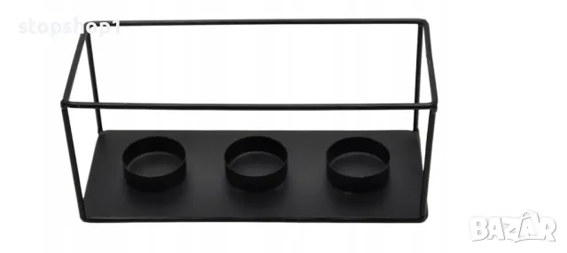 Свещник за чаени свещи Zd Trading 9,5 см, 3 свещи, снимка 2 - Декорация за дома - 47305288