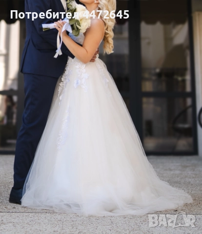 Булчинска рокля Алегра, снимка 4 - Поли - 52625198