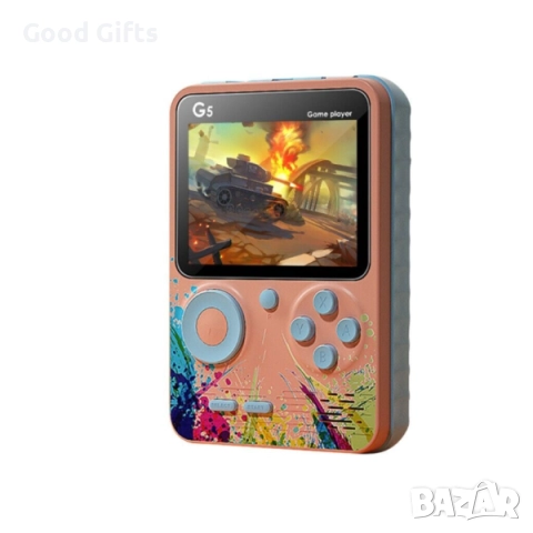 Ретро конзола G5 с 500 класически игри – преносима игрова конзола с TV връзка и цветен дисплей, снимка 6 - Други игри и конзоли - 52937652