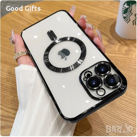 Луксозен кейс за iPhone 15 Pro с Magsafe, Различни цветове, снимка 7 - Калъфи, кейсове - 43032852