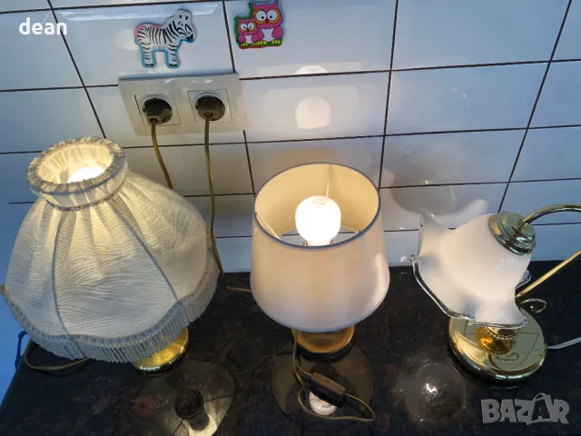 Vintage нощна лампа, снимка 11 - Настолни лампи - 48561139