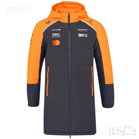 🏆 McLaren F1 Team Long Jacket - Оригинално мъжко яке / парка размер L, снимка 2 - Якета - 52755804