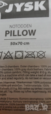 Възглавница силиконов пълнеж, снимка 8 - Възглавници - 52022439