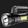 Соларен мощен LED фенер (LED-P500 диод) с вградена батерия и USB зареждане, снимка 1
