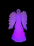 Коледна украса ангел, светещ, 22см/ с батерии/ размери: 9.7cm*16.8cm*21.5cm.