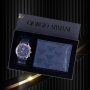 🤩Giorgio Armani страхотни мъжки подаръчни комплекти - часовник и портмоне🤩, снимка 2