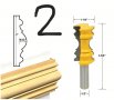 Фрезери за первази и декорации опашка 1/2 ", снимка 3