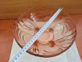 ретро стъклена купа фруктиера чиния, снимка 4