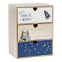 Декоративна кутия, с 3D чекмеджета, Spaceman & Rocket, 21x10x27cm, снимка 1 - Други - 43726494
