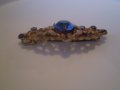 антикварна брошка  сини кристали , снимка 7