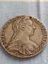 Сребърна монета 1 талер 1780г. Ранен Рестрайк Мария Терезия 13799, снимка 5